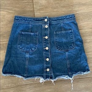 Button up jean skirt!